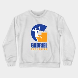 Gabriel Custom Player Basketball Your Name The Legend Crewneck Sweatshirt